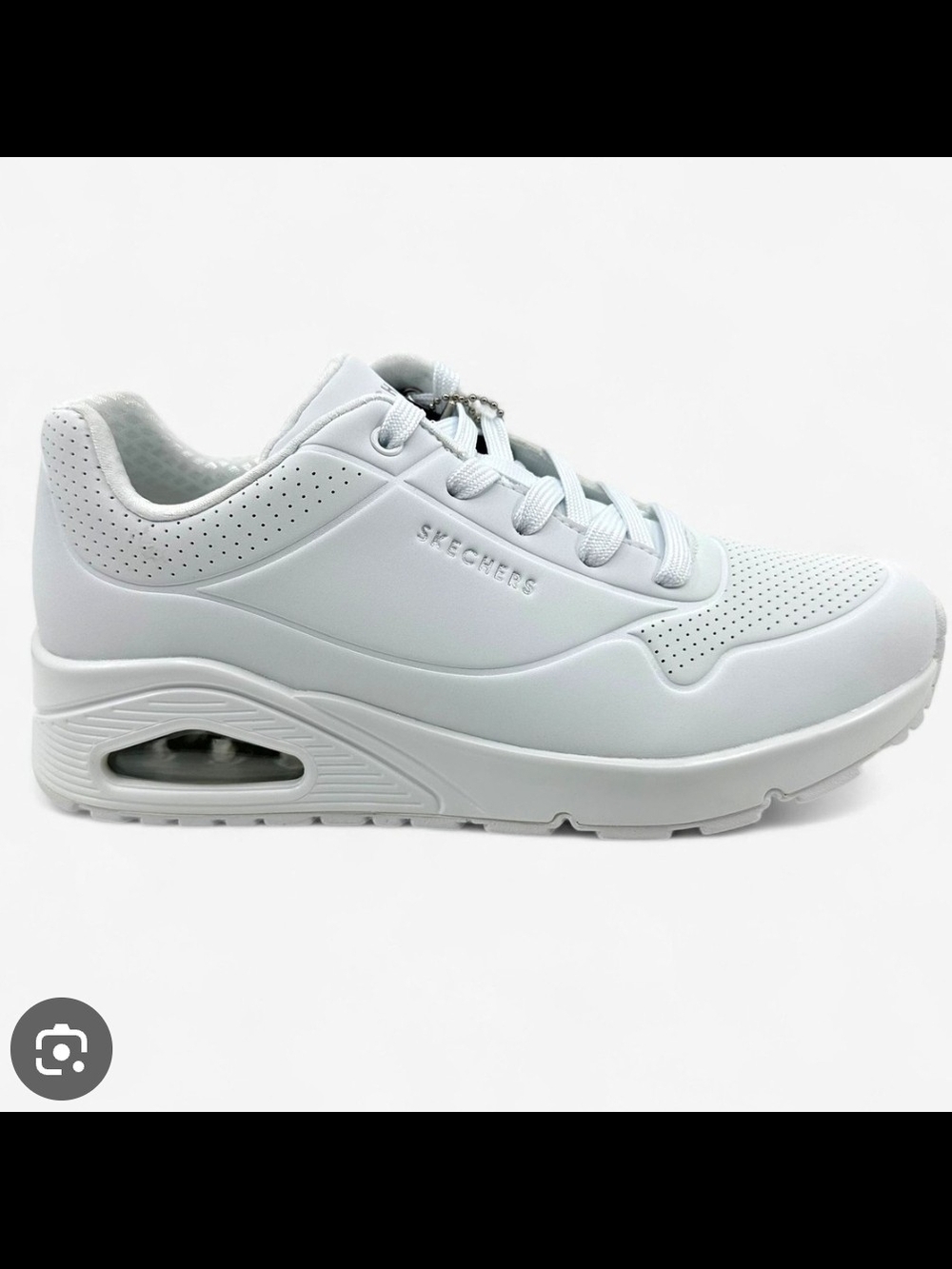 Skechers Women's All-White Air-Cushion Platform Sneakers